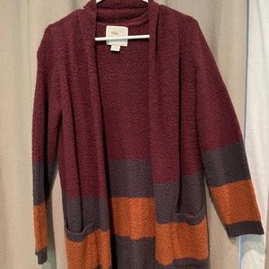Color block cardigan
